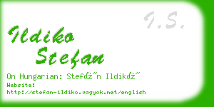 ildiko stefan business card